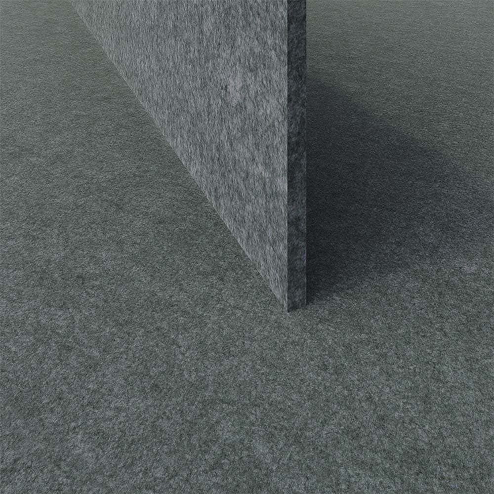 EzoBord Full Body Acoustic PET Panels Dark Gray Grey Acoustical material sample.