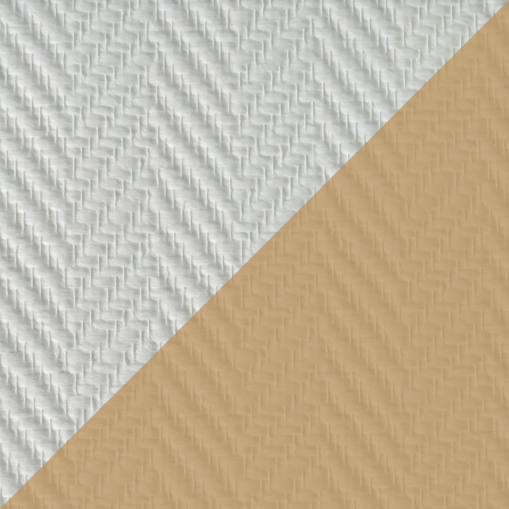 Novelio T2004 Fishbone Customizable Color Options Wallcovering material sample.