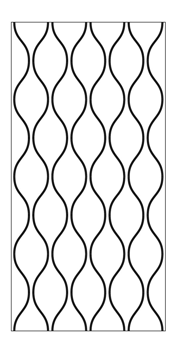 Ezobord Carve Pulse Tier D Customizable Color Options Acoustical material sample.