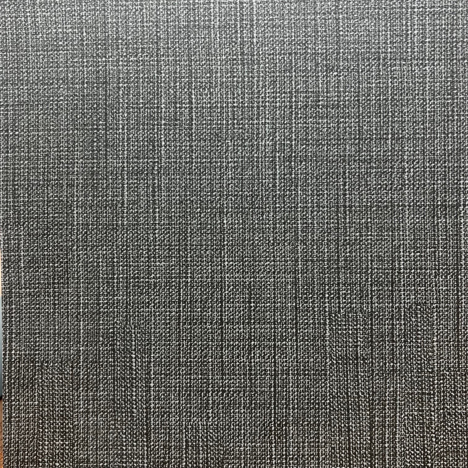 An abstract laminate pattern in balanced neutral and mid-tone hues, defined by layered marks, tonal variation, and restrained visual movement