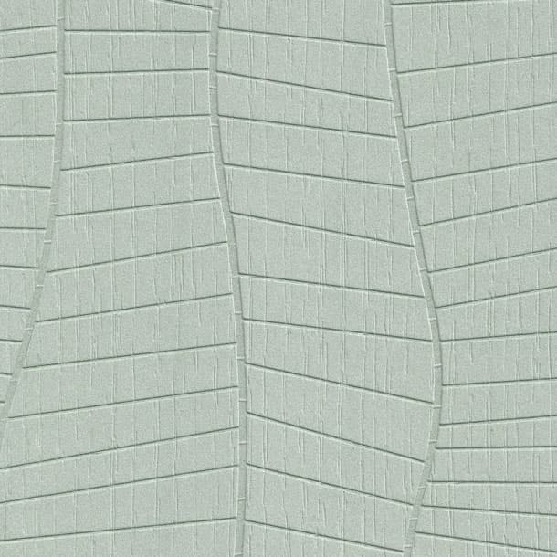 A textile-inspired laminate pattern in green tones, defined by fine interlaced lines and softly irregular woven detail