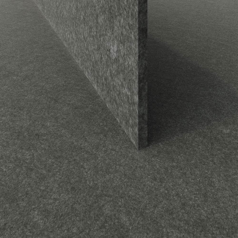 EzoBord Full Body Acoustic PET Panels Charcoal Gray Grey Acoustical material sample.