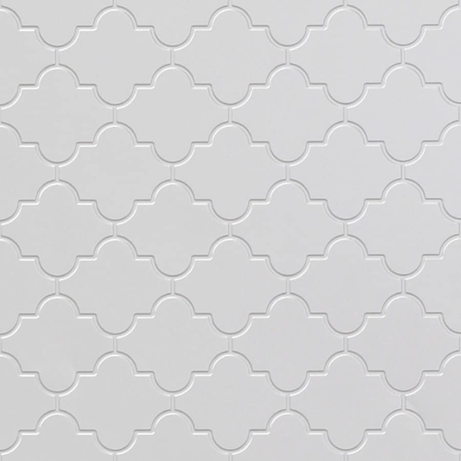 MirroFlex Morocco White Thermoplastic Wall Panels material sample.