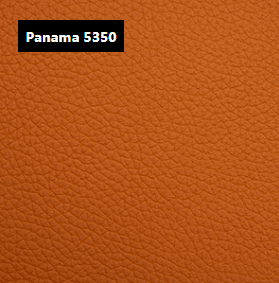 Dani Leather Panama 5350 Orange Leather material sample.