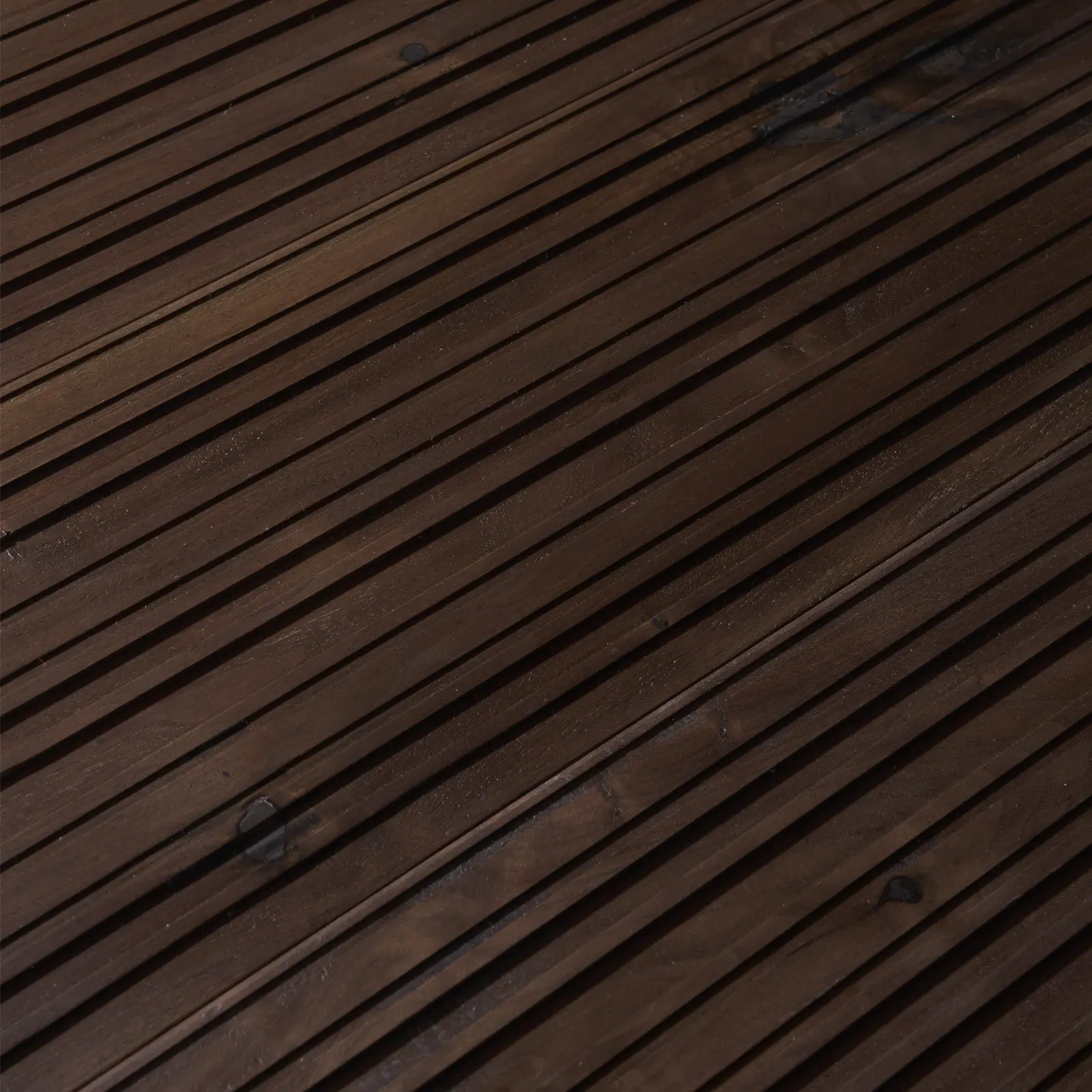Duchateau Pictura Rhythm Darkened Walnut Brown 3d Carved Panel material sample.