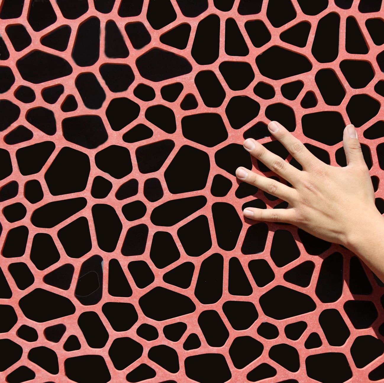 Interlam Carved Screens HSPVT Customizable Color Options Carved Screens material sample.