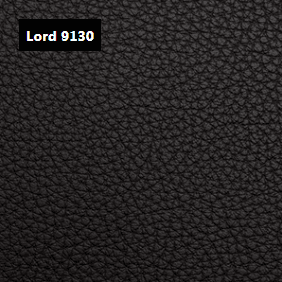 Dani Leather Lord 9130 Black Leather material sample.