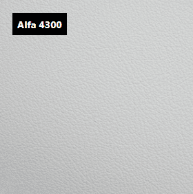 Dani Leather Alfa 4300 White Leather material sample.