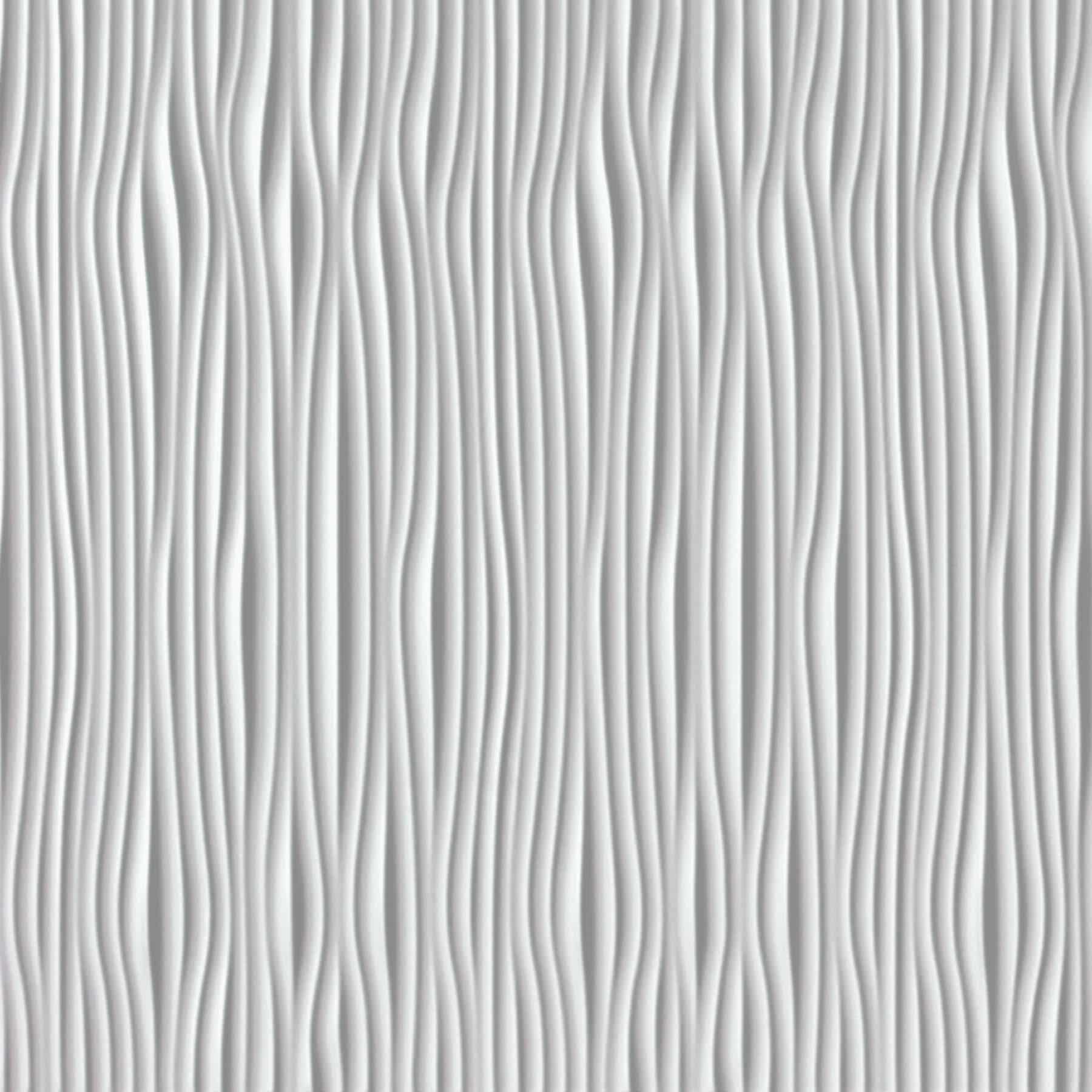 MirroFlex Gobi Vertical White Thermoplastic Wall Panels material sample.