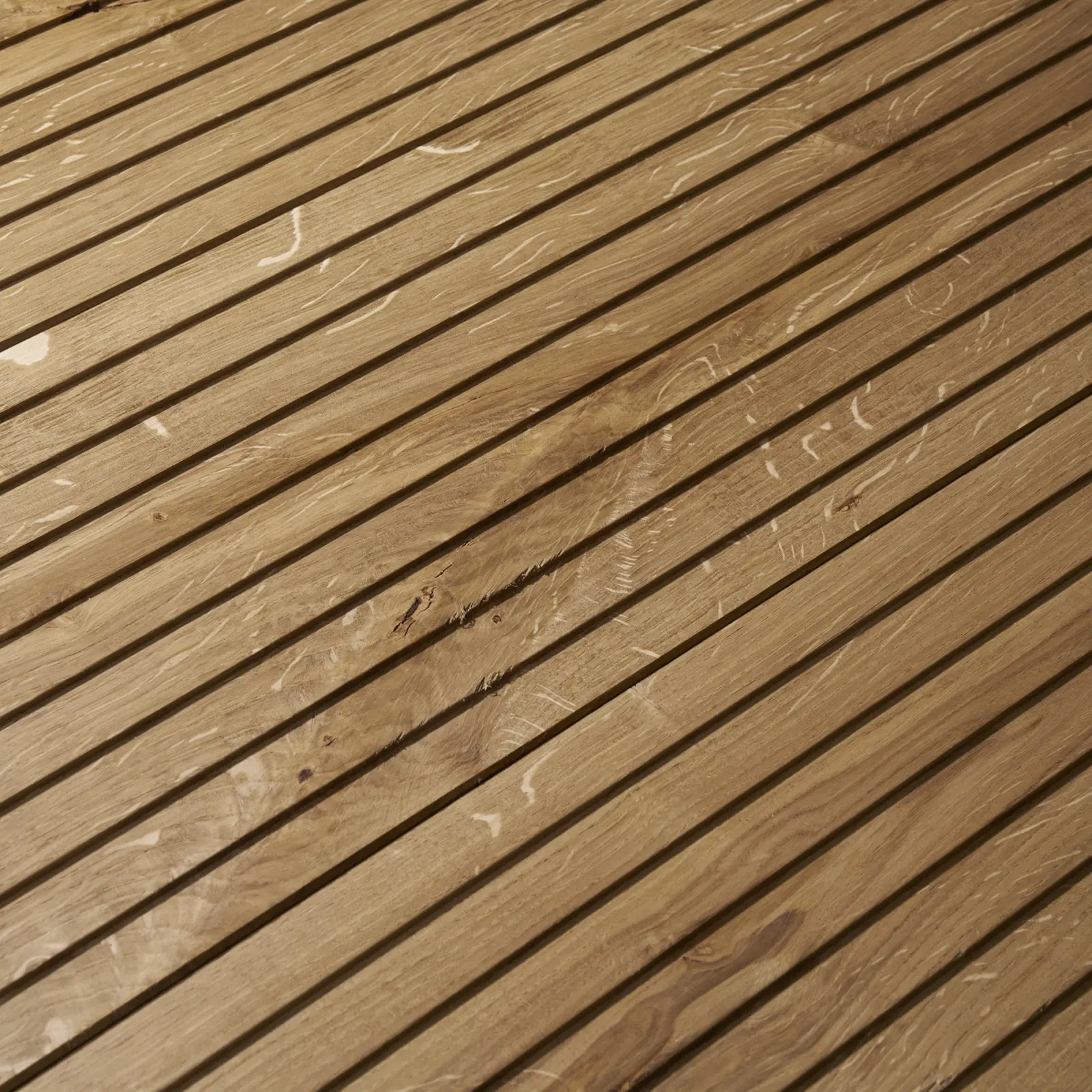 Duchateau Pictura Cadence Natural Brown 3d Carved Panel material sample.