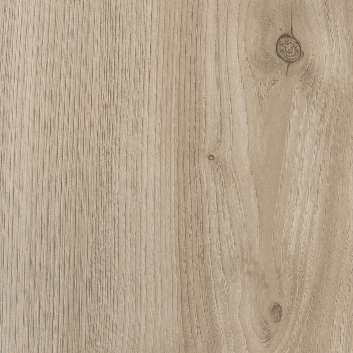 A woodgrain laminate pattern in balanced neutral and mid-tone hues, defined by natural grain movement and layered tonal variation