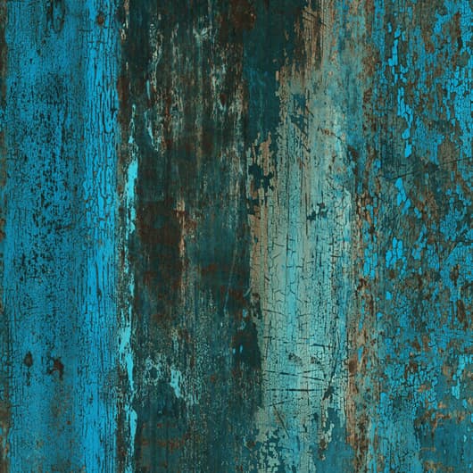 A metal-inspired laminate pattern in teal tones, defined by layered oxidation, brushed variation, and subtle reflective character