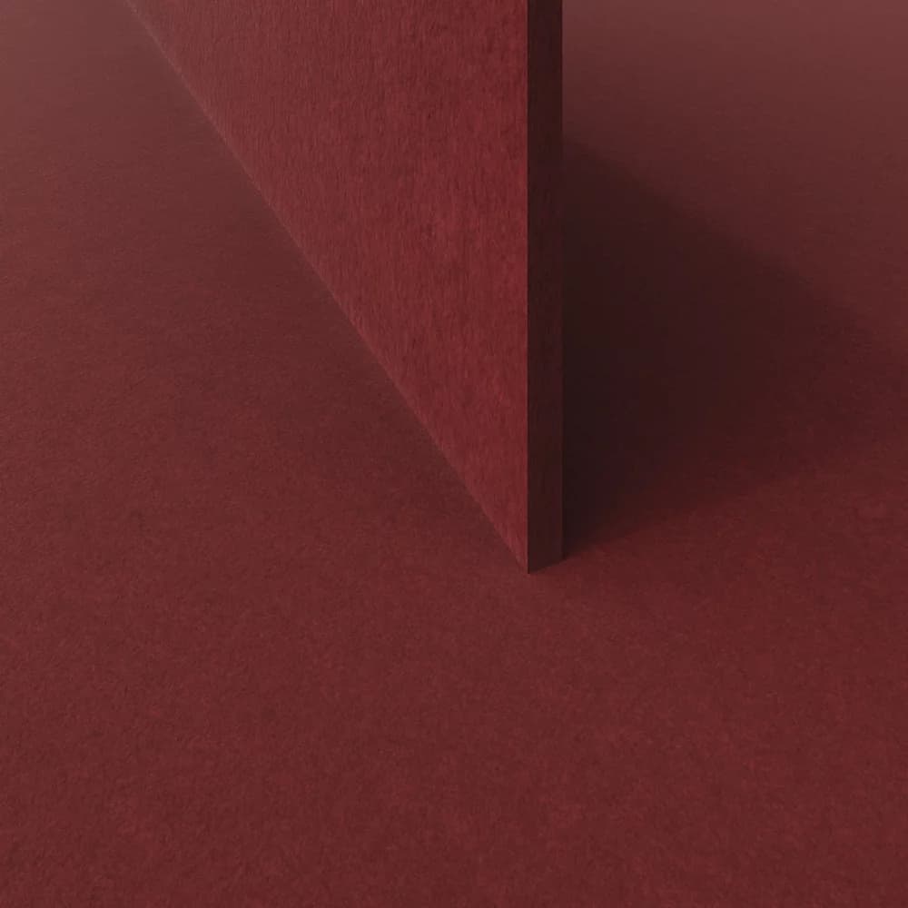 EzoBord Full Body Acoustic PET Panels Brick Red Red Acoustical material sample.