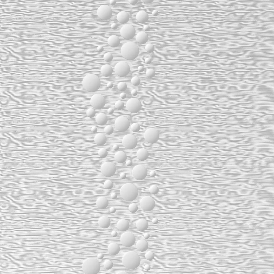 MirroFlex Cascade White Thermoplastic Wall Panels material sample.