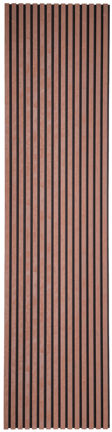 Akupanel Profile Wrapped Rust Acoustical material sample.