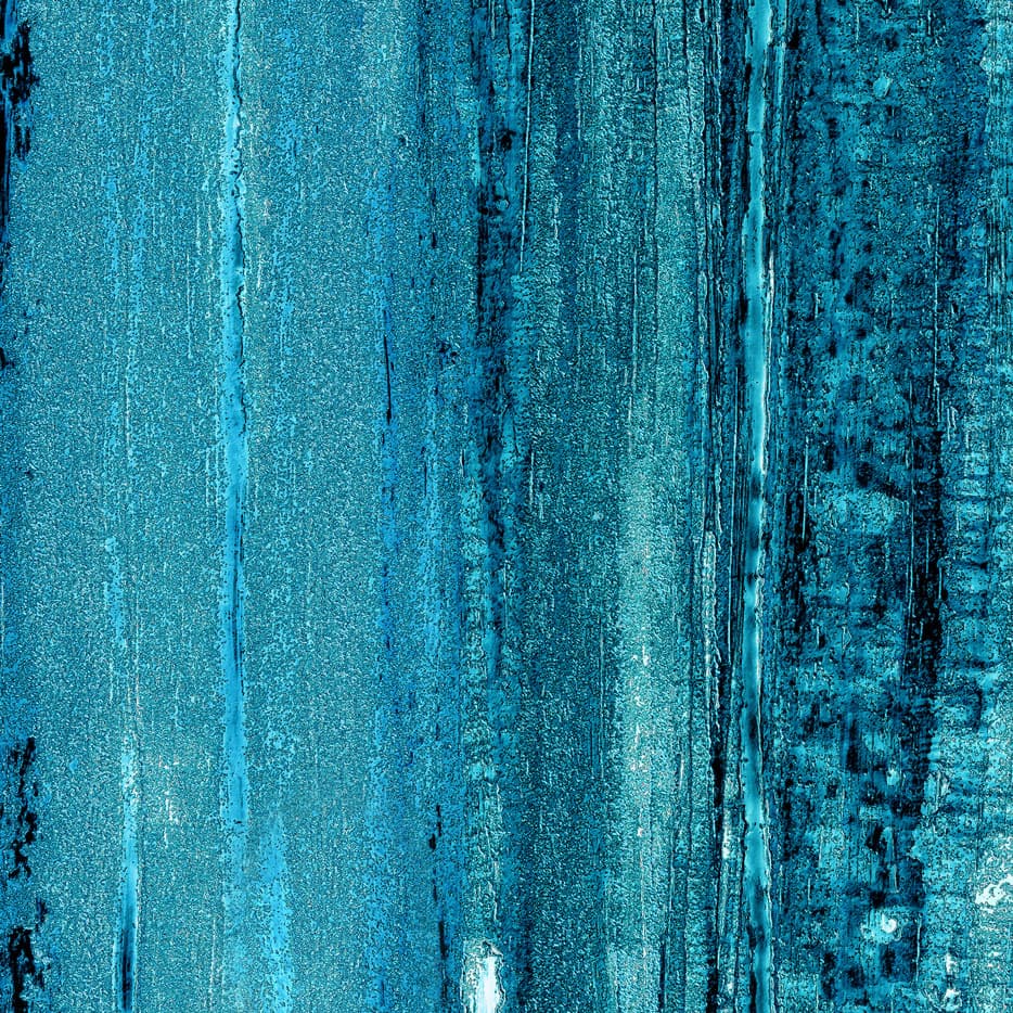 A woodgrain laminate pattern in blue tones, defined by natural grain movement and layered tonal variation