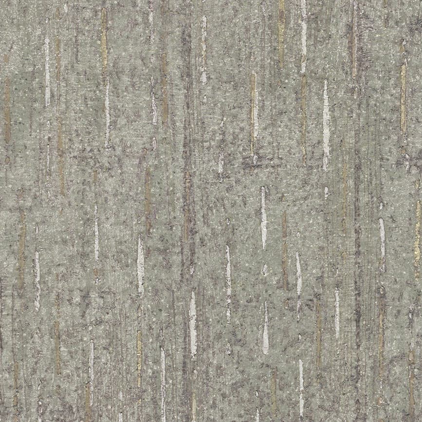 An abstract laminate pattern in balanced neutral and mid-tone hues, defined by layered marks, tonal variation, and restrained visual movement