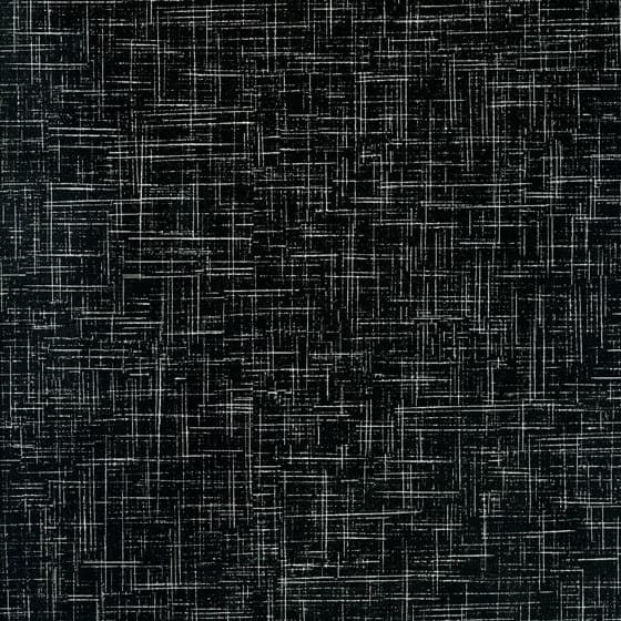 An abstract laminate pattern in balanced neutral and mid-tone hues, defined by layered marks, tonal variation, and restrained visual movement