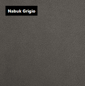 Dani Leather Nabuk Grigio White Leather material sample.