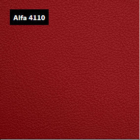 Dani Leather Alfa 4110 Red Leather material sample.