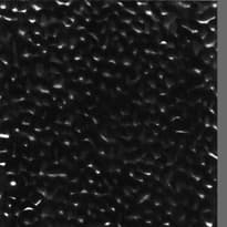 An abstract laminate pattern in black tones, defined by layered marks, tonal variation, and restrained visual movement