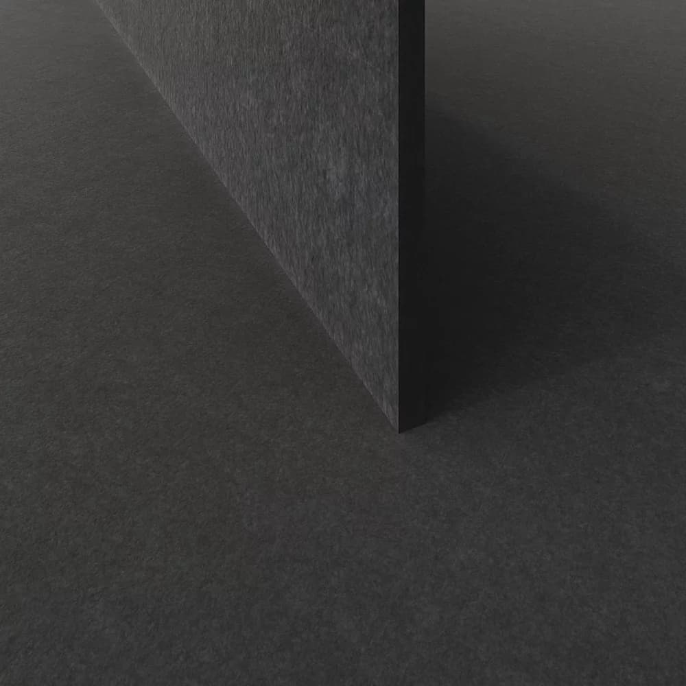 EzoBord Full Body Acoustic PET Panels Pure Black Black Acoustical material sample.