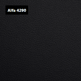 Dani Leather Alfa 4290 Black Leather material sample.