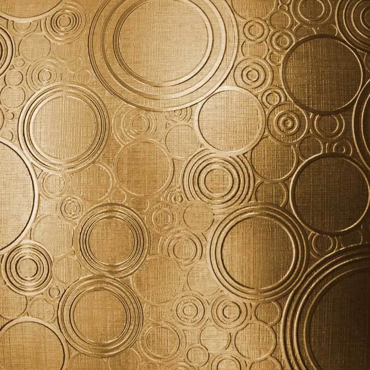 Specified Metals CircleTex ECT004 Bronze Bronze Laminate material sample.