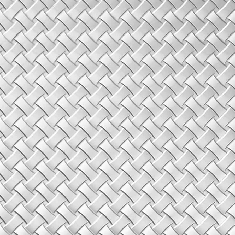 MirroFlex Celtic Weave White Thermoplastic Wall Panels material sample.