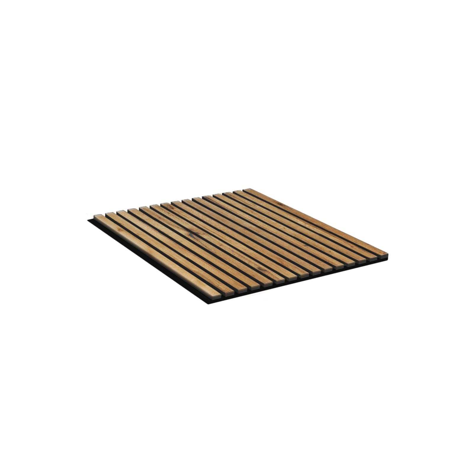 Akutiles Brown Oak Acoustical material sample.