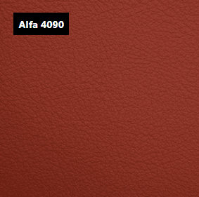 Dani Leather Alfa 4090 Orange Leather material sample.