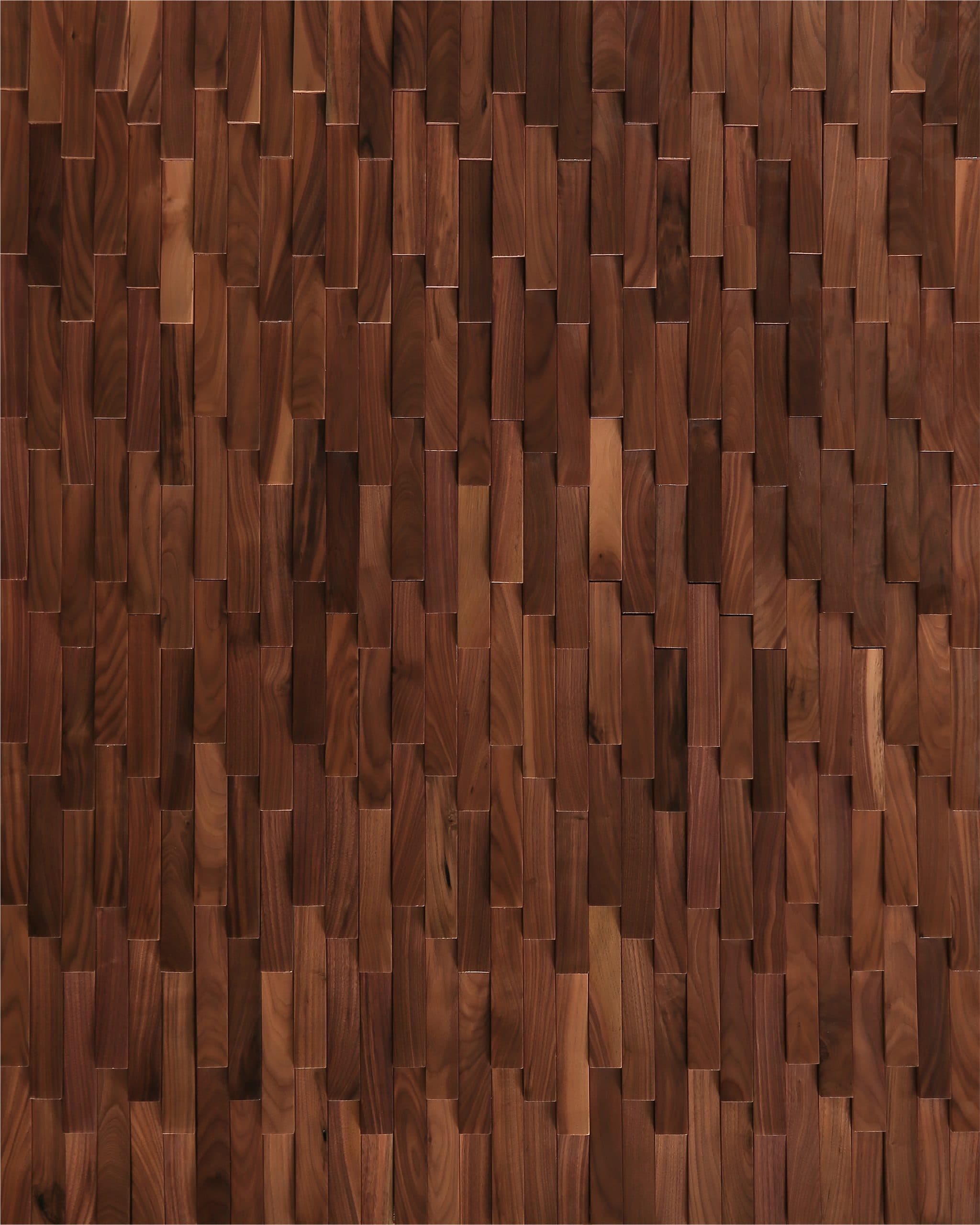 Duchateau Wave American Walnut wood wall panel swatch.