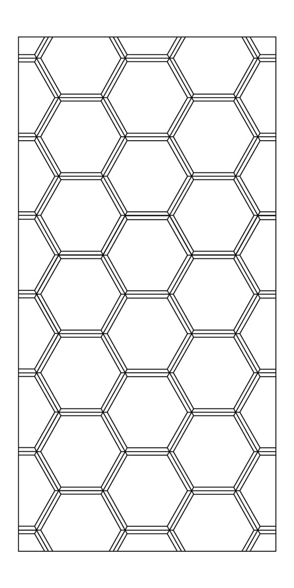 Ezobord Carve Hexagon Large Tier B Customizable Color Options Acoustical material sample.