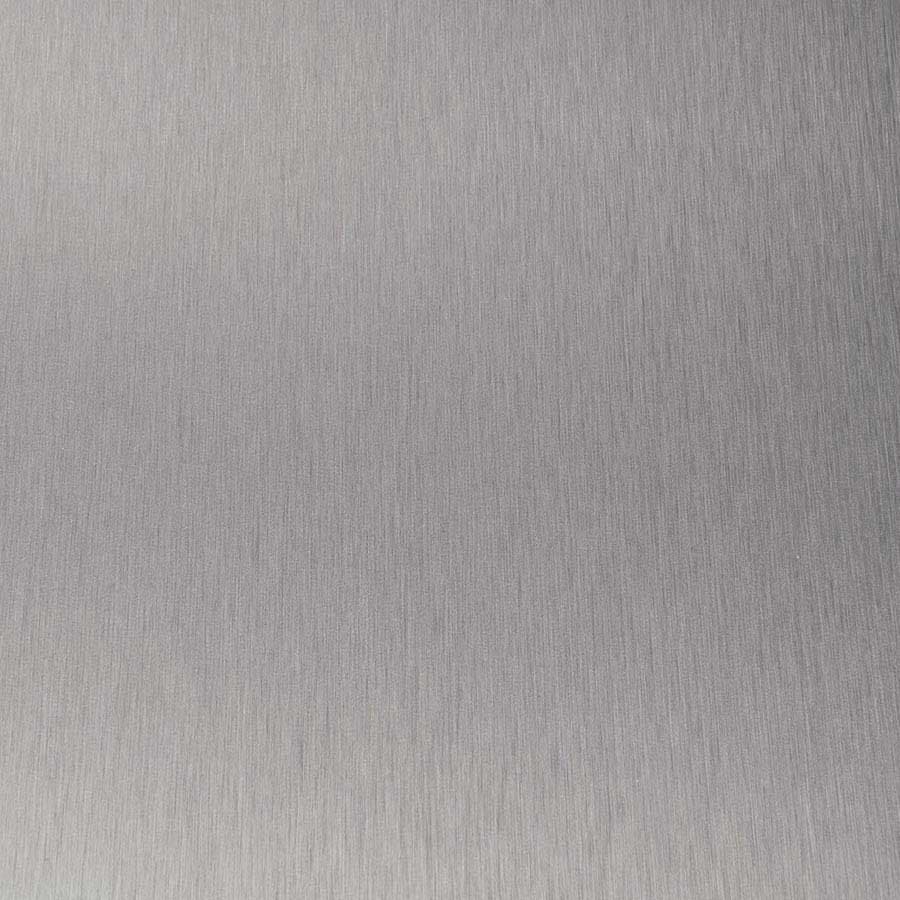 NuMetal Brushed Stainless Aluminum Laminate material sample.