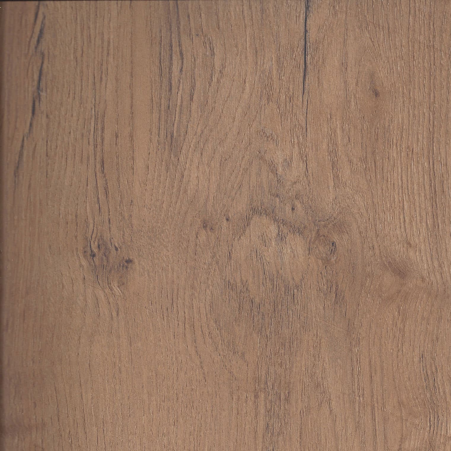 A woodgrain laminate pattern in balanced neutral and mid-tone hues, defined by natural grain movement and layered tonal variation