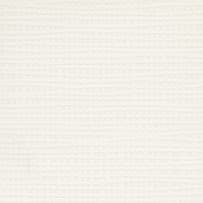 A textile-inspired laminate pattern in white tones, defined by fine interlaced lines and softly irregular woven detail