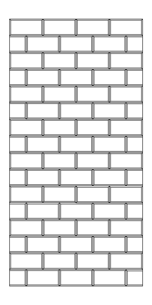 Ezobord Carve Brick Large Tier B Customizable Color Options Acoustical material sample.