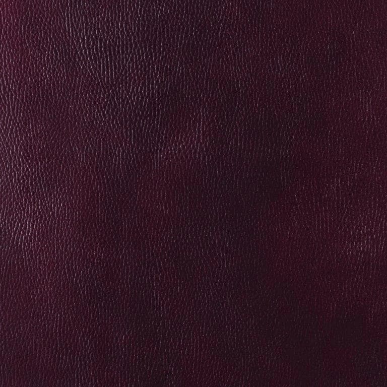 Ecodomo Burgundy Walrus Leather material sample.