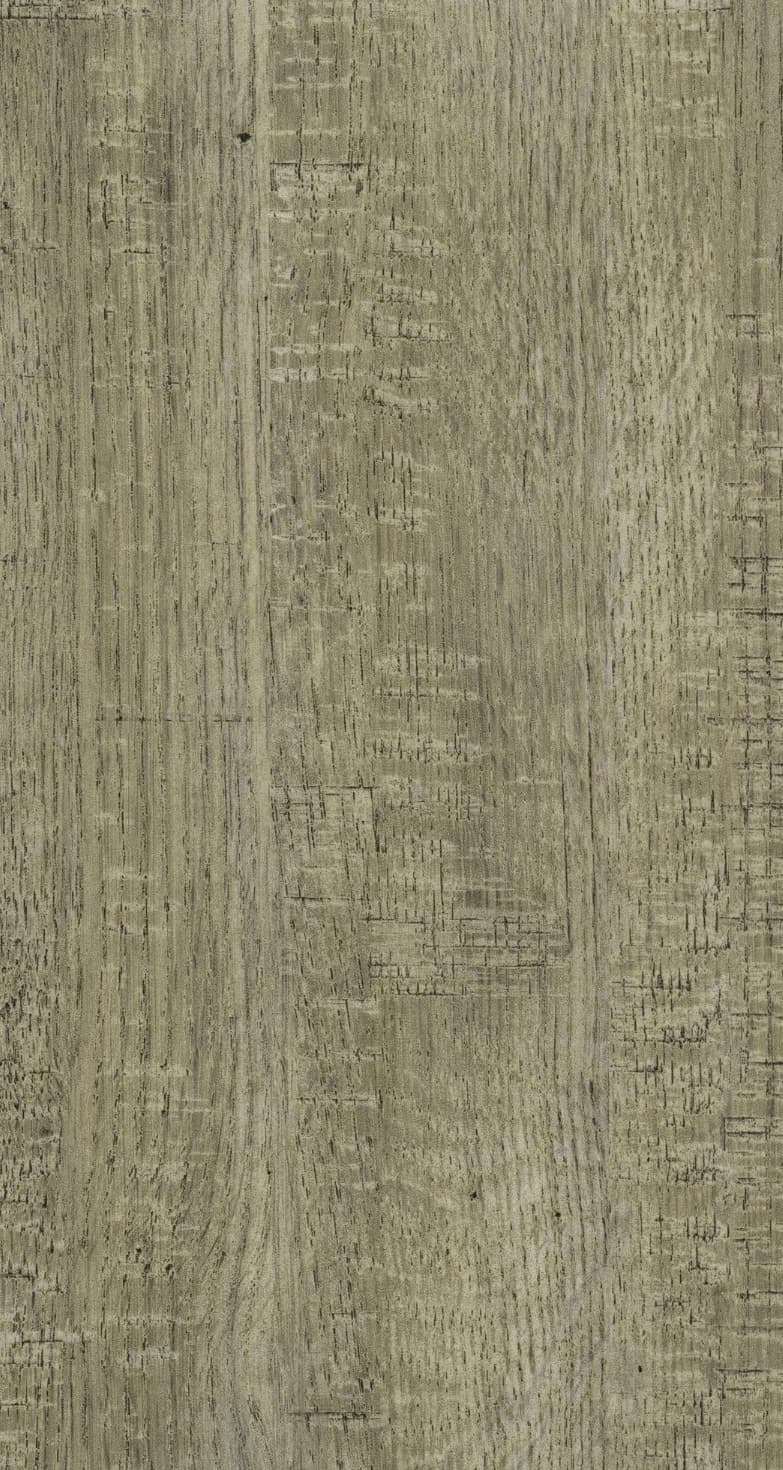 A timeworn oak laminate with layered brown, taupe, and softly weathered grain variation