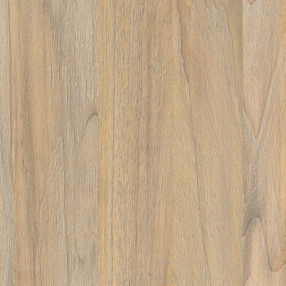 An abstract laminate pattern in balanced neutral and mid-tone hues, defined by layered marks, tonal variation, and restrained visual movement