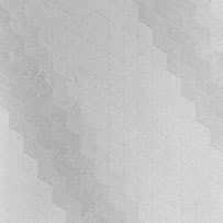 A geometric abstract laminate pattern in white tones, defined by structured lines, repeated forms, and controlled visual rhythm