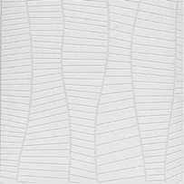 A textile-inspired laminate pattern in white tones, defined by fine interlaced lines and softly irregular woven detail