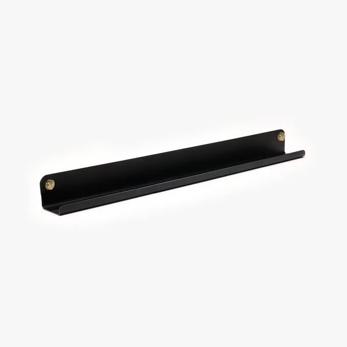 Akupanel Contract Accessory Narrow Shelf 29.88 Black Acoustical material sample.