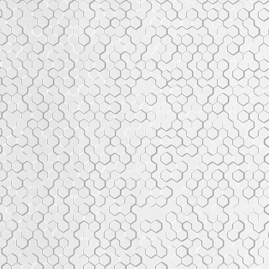 MirroFlex Bee Hive White Thermoplastic Wall Panels material sample.