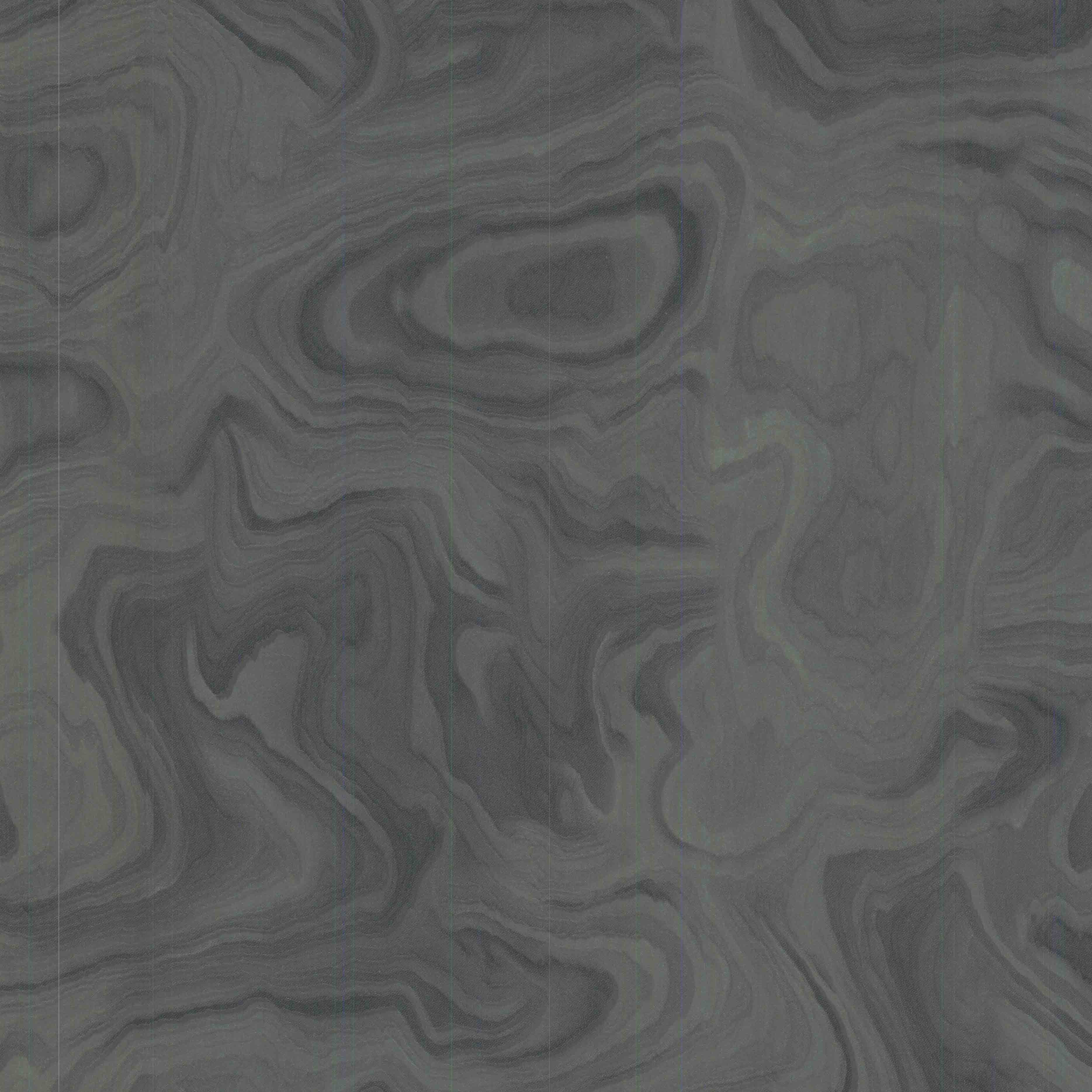 An abstract laminate pattern in balanced neutral and mid-tone hues, defined by layered marks, tonal variation, and restrained visual movement