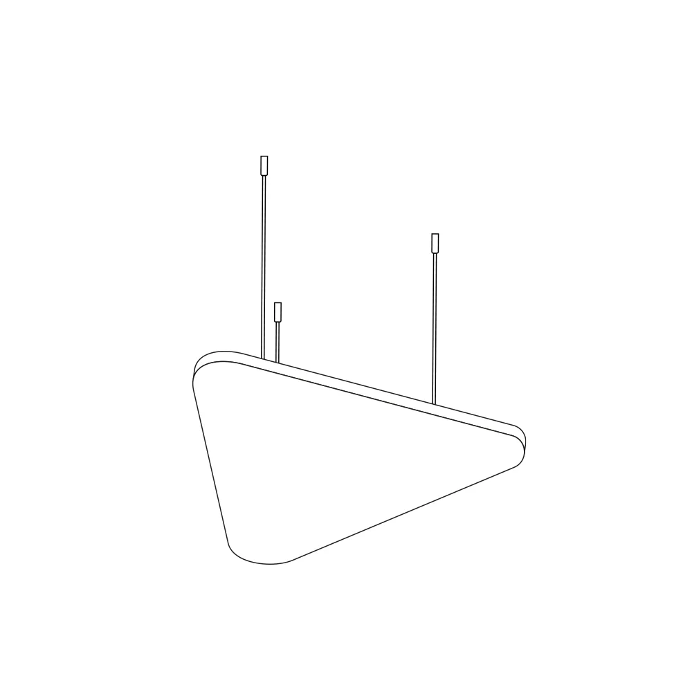 Ezobord Veri Triangle acoustic product image.