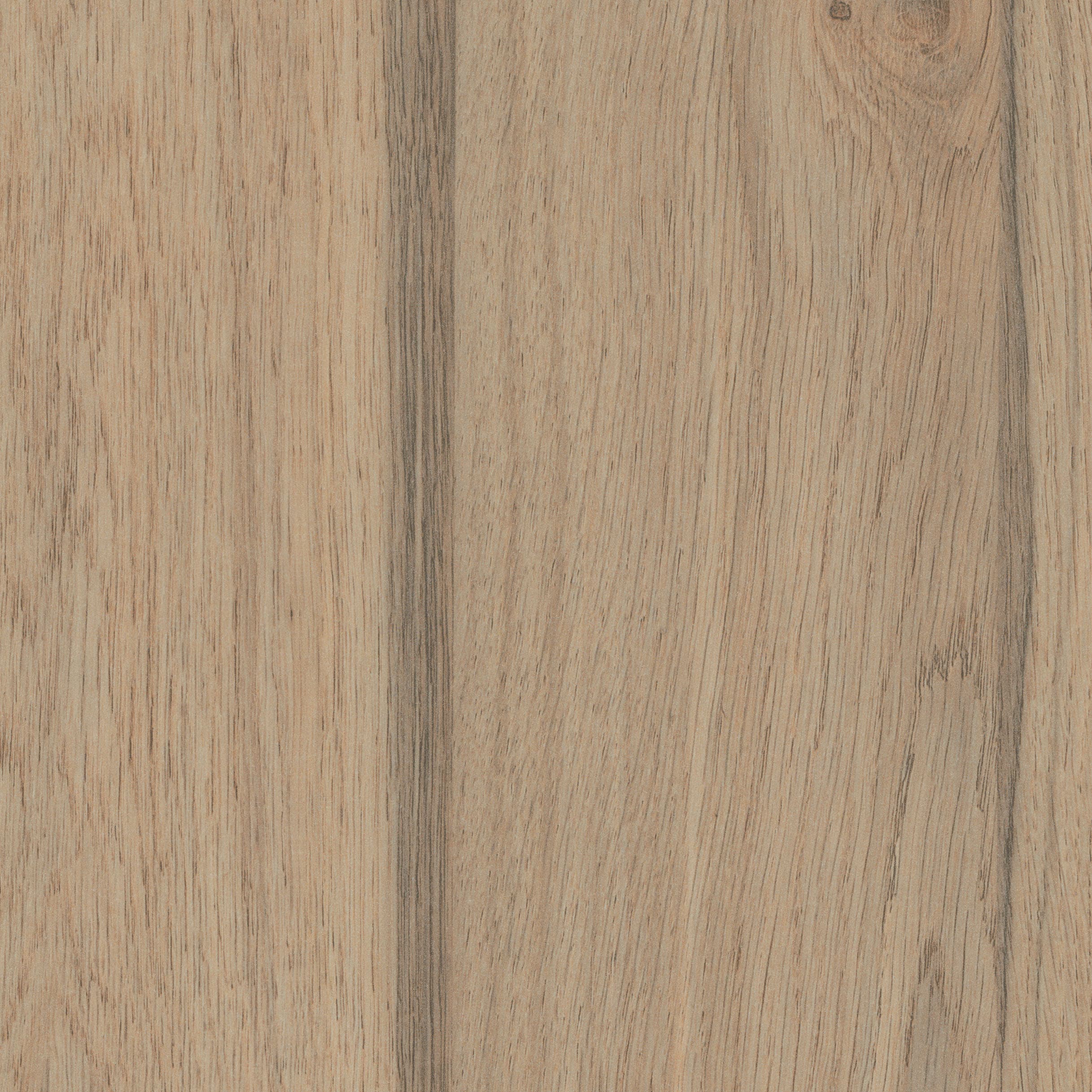 A woodgrain laminate pattern in balanced neutral and mid-tone hues, defined by natural grain movement and layered tonal variation
