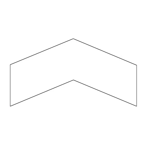 Ezobord Geo Tiles Chevron acoustic product image.