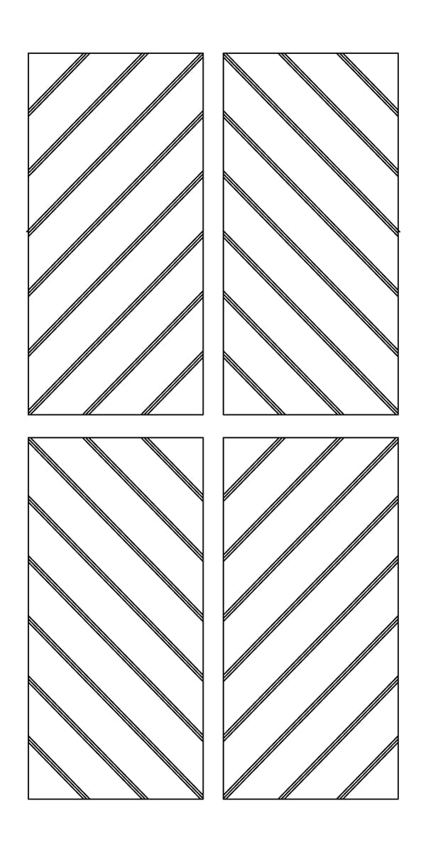 Ezobord Carve Oblique Tier B Customizable Color Options Acoustical material sample.