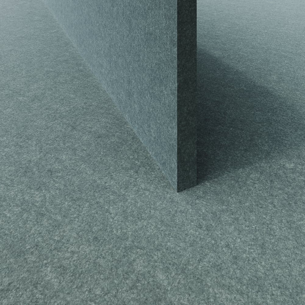 EzoBord Full Body Acoustic PET Panels Eucalyptus Blue Acoustical material sample.